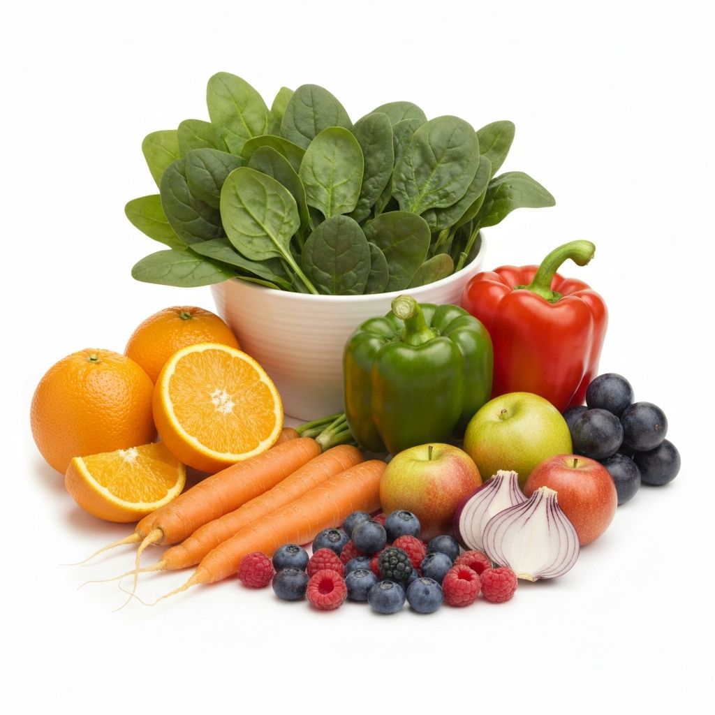 Vitamins and minerals in foods
